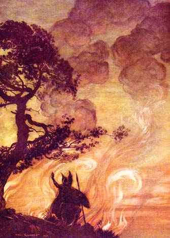 Wotan's Farewell at Baldurs Funeral Pyre